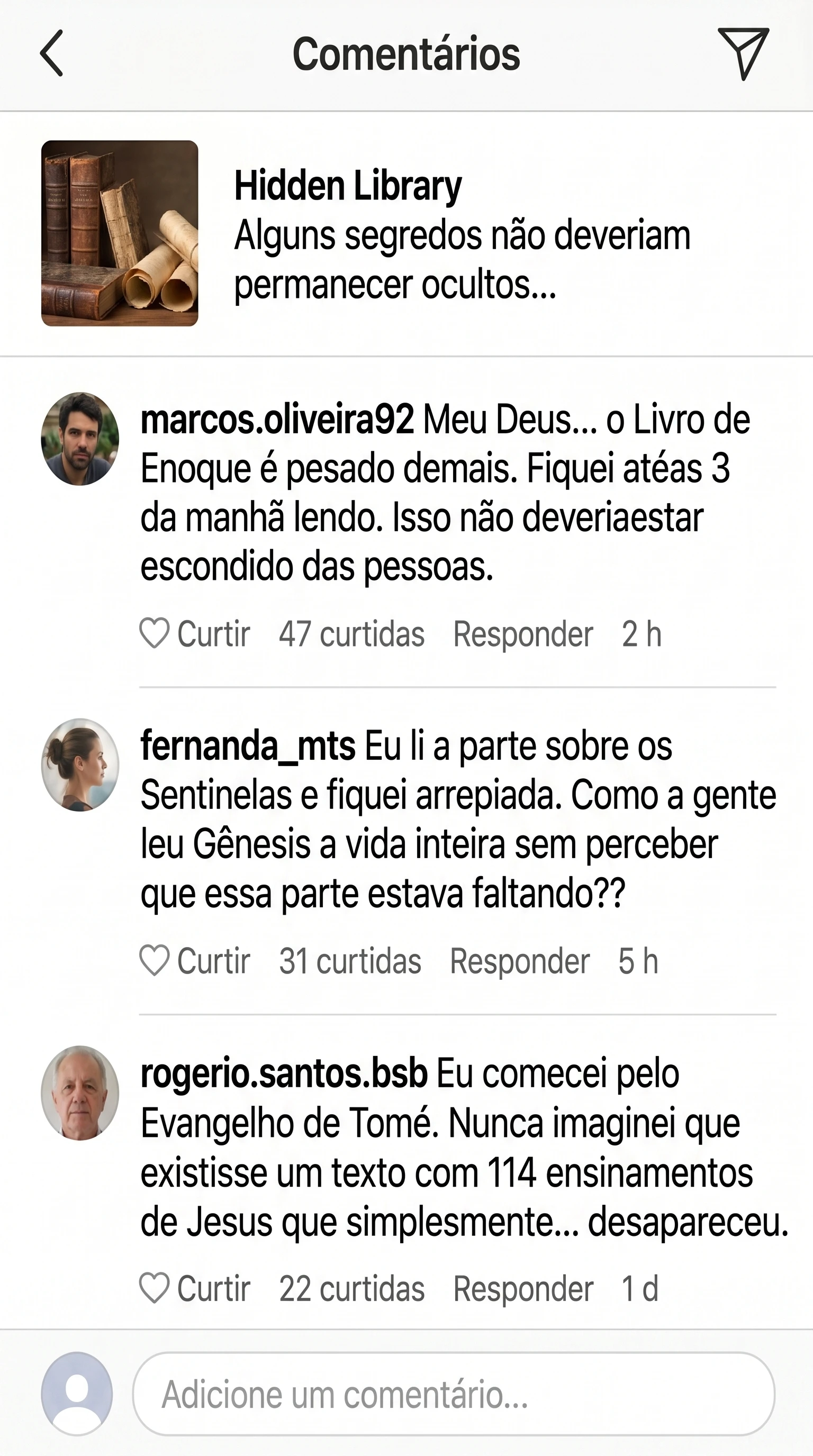 Depoimento de quem recebeu os materiais 2